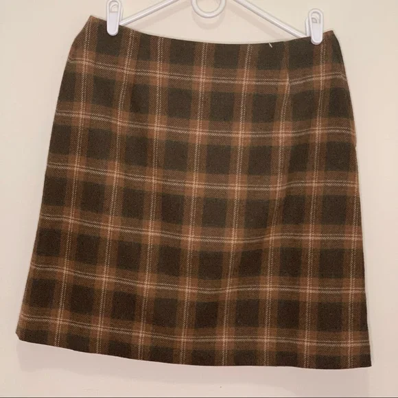 Jessica Sports Vintage Wool Blend  Plaid Mini skirt Size large - Picture 4 of 13